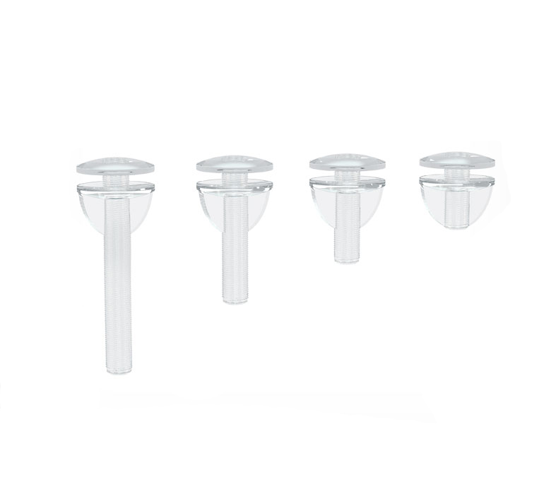 Пластиковый винт и гайка с ушками VIKING SCREW 12мм, 18мм, 25мм, 37мм