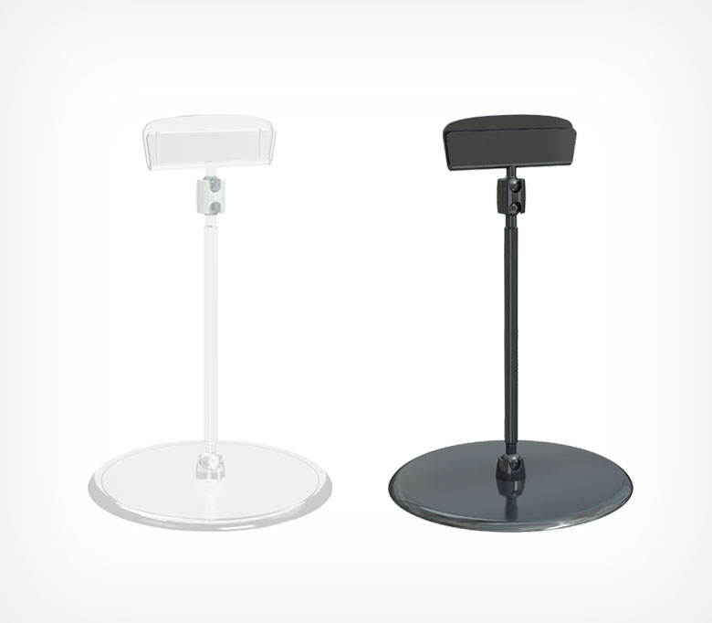 Держатель для ценника на большой круглой подставке BASE-XL-CLIP