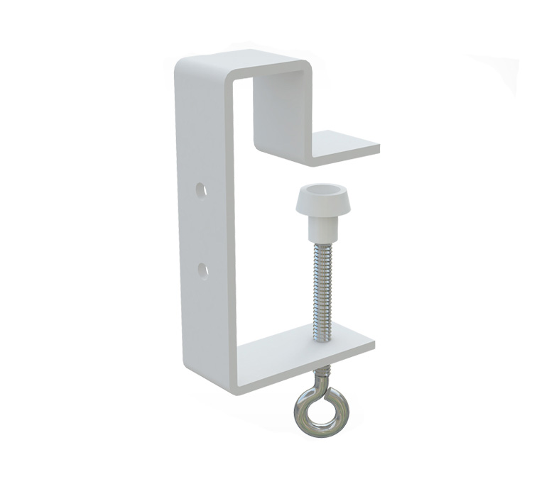 Струбцина с двумя отверстиями и отгибом CLAMP HOLE-L