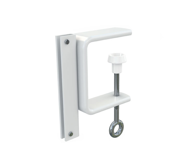 Струбцина с вертикальным П-держателем вывесок CLAMP HOLDER-90