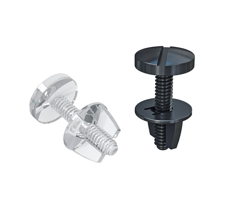 Пластиковый винт нажимной с гайкой CLICK SCREW-25